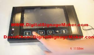 9inch Touch Icon Lcd Advertising Screens, Lcd Monitor Pop / Pos, Digital Advertising