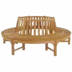 Teka Tree Seat Round Benches Teak Wooden Garden Outdoor Furniture