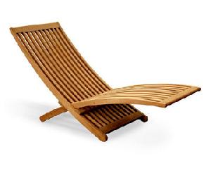 Worm Lazy Chair Curve Sun Lounger Day Bed Teak Teka Wooden Outdoor Garden Furniture