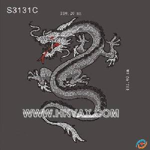 Iron-on Motif, Dragon Design Motif, Hotfix Motifs, Heat Transfer Picture