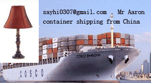 Container Shipping Service For Lamp, Light Fitting From Guzhen Zhongshan China Ex Works