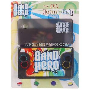 Band Hero Silicone Drum Grip With Back Cover For Dsi Grey