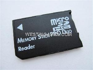 microsd tf ms memory stick pro duo reader adapter 16gb