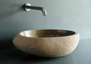 cobble stone bowl basin sink ld d008