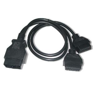 Obd-ii 16p M To 2 F Cable Assembly