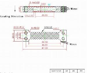 Load Cell For Pocket Scale Capacity 100g 120g 200g 300g 500g