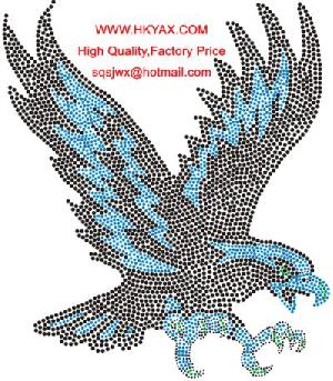 beaded eagle rhinestone pattern