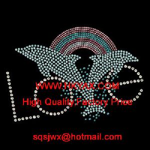 Dolphin Hotfix Strass Pattern, Dolphin Hotfix Rhinestone Motif