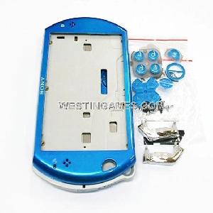 replacement housing shell case dark blue psp