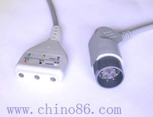 Nihon Kohden Three Lead Ecg Trunk Cable