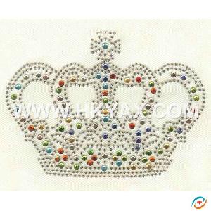 Crown Rhinestone Design, Crowns Hot Fix Design, Crown Rhinestone Motif Design