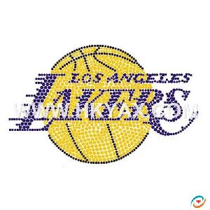 rhinestone nba motif los angeles lakers motifs