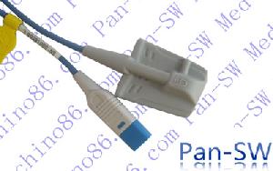 Adult Use Silicone Made Soft Tip Hp, Spo2 Sensor, L 1.5m Or 3m Hp