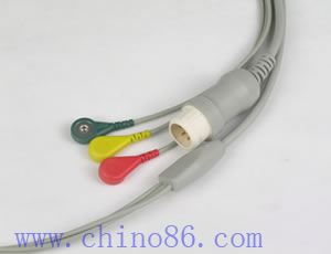 Hp 3 Lead Defibrillation Hp Ecg Cable Leadwire