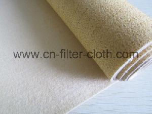 nomex ptfe membrane needle punched filter felt cloth dust collection