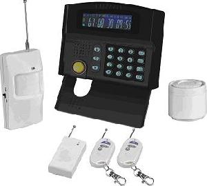 intelligent gsm alarm system lcd screen 24 wireless zones maximum 2 wired zone