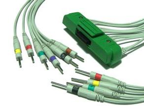 Nihon Kohden Ecg-9320 Ecg Cable From Ronseda Banana / Snap / Clip / Din3.0