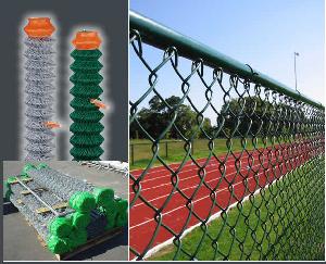 chain link fence pvc coated galvanized