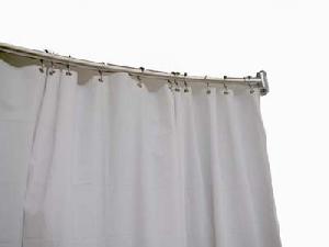 adjustable curved shower curtain rod