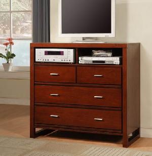 abf 002 mahogany minimalist tv chest four drawers teak wooden indoor furniture solid