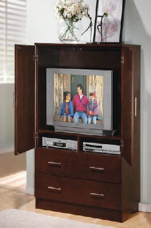 Abf-005 Tv Armoire Cabinet Bedroom Set Teak Mahogany Wooden Indoor Furniture Solid