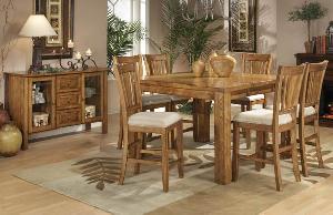 Mahogany Colonial Classic Bar Dining Set Teak Wooden Indoor Furniture Kiln Dry Solid