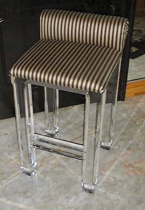 lucite acrylic bar chairs