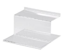 Slatboard Perspex Two Step Shoe Display Shelves