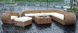 Synthetic Rattan Sofa Set Plastic Wicker Furniture Sofa Set