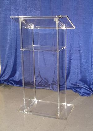 clear acrylic pulpit