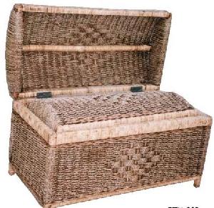 carribean rattan square cube laundry box basket woven wicker indoor furniture java indonesia
