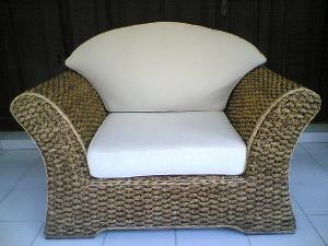 morocan seater arm chair woven wicker rattan indoor furniture java indonesia