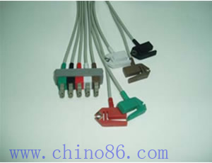 Hp Aa Cinco Pacientes Llevan Monitor Ecg Cable Conductor