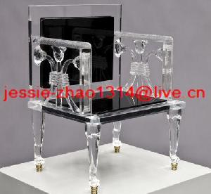 Acrylic Plexiglas Honourable Black Chair