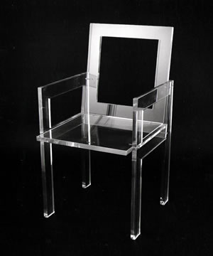 Elegant Acrylic Leisure Chair / Lucite Leisure Chair