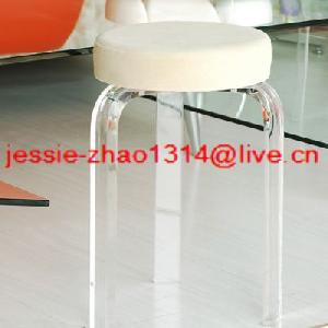 White Acrylic Stool