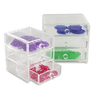 3 drawer acrylic boxes