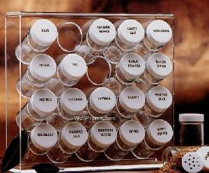 acrylic 20 bottle spice rack