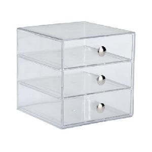 acrylic 3 drawer box