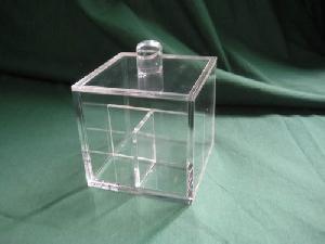 acrylic cotton bud box