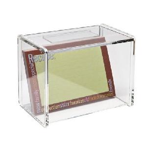 Acrylic Recipe Box With Card Holder