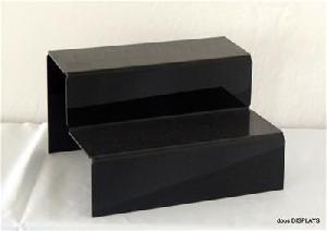 Black Acrylic Shoe Display Two Step