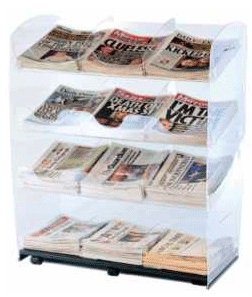 12 Titles Acrylic Newspaper Display Stand