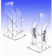 2-tier Acrylic Newspaper Dsiplay Stand