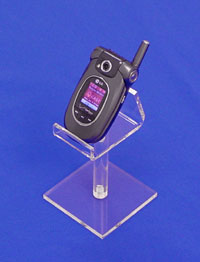 acrylic cell phone display pedestal