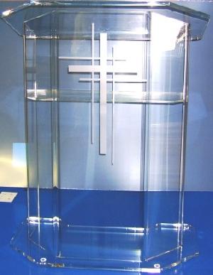 acrylic church podium