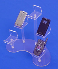 Acrylic Curved Cell Phone Display Group