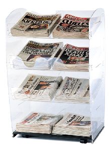 Acrylic Newspaper Display Stand