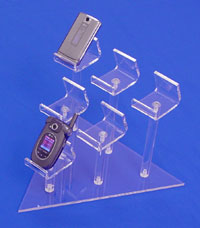 Acrylic Wedge Cell Phone Display Group