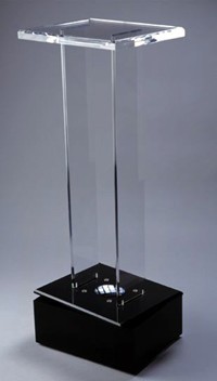 plexiglass pedestal acrylic art holder